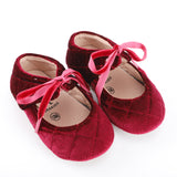 Quilted Velvet Bow Mary Jane - Soft Sole