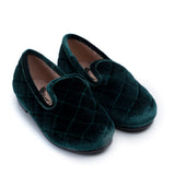 Quilted Velvet Loafer - Hard Sole