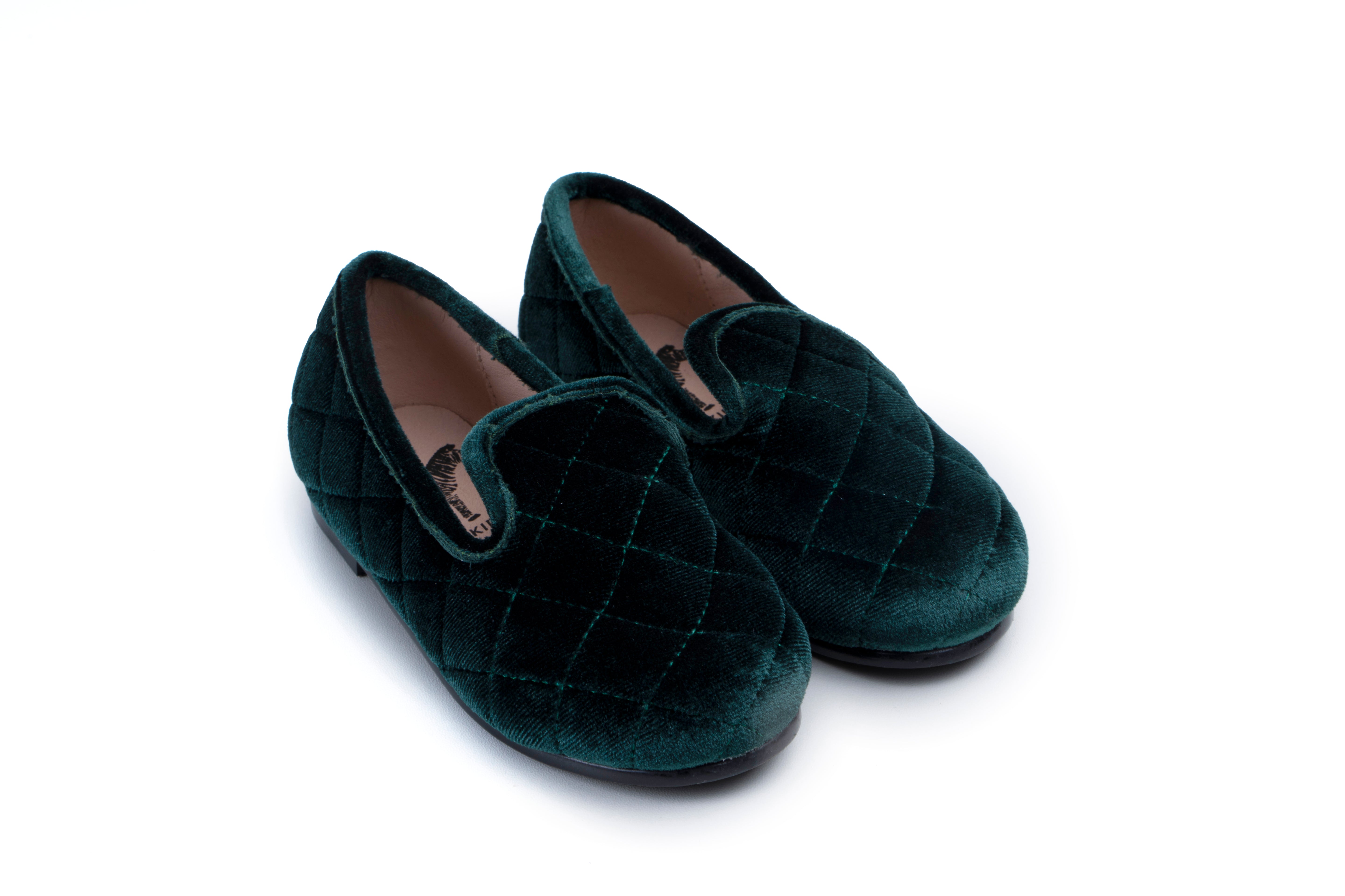 Quilted Velvet Loafer - Hard Sole