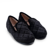 Quilted Velvet Loafer - Hard Sole