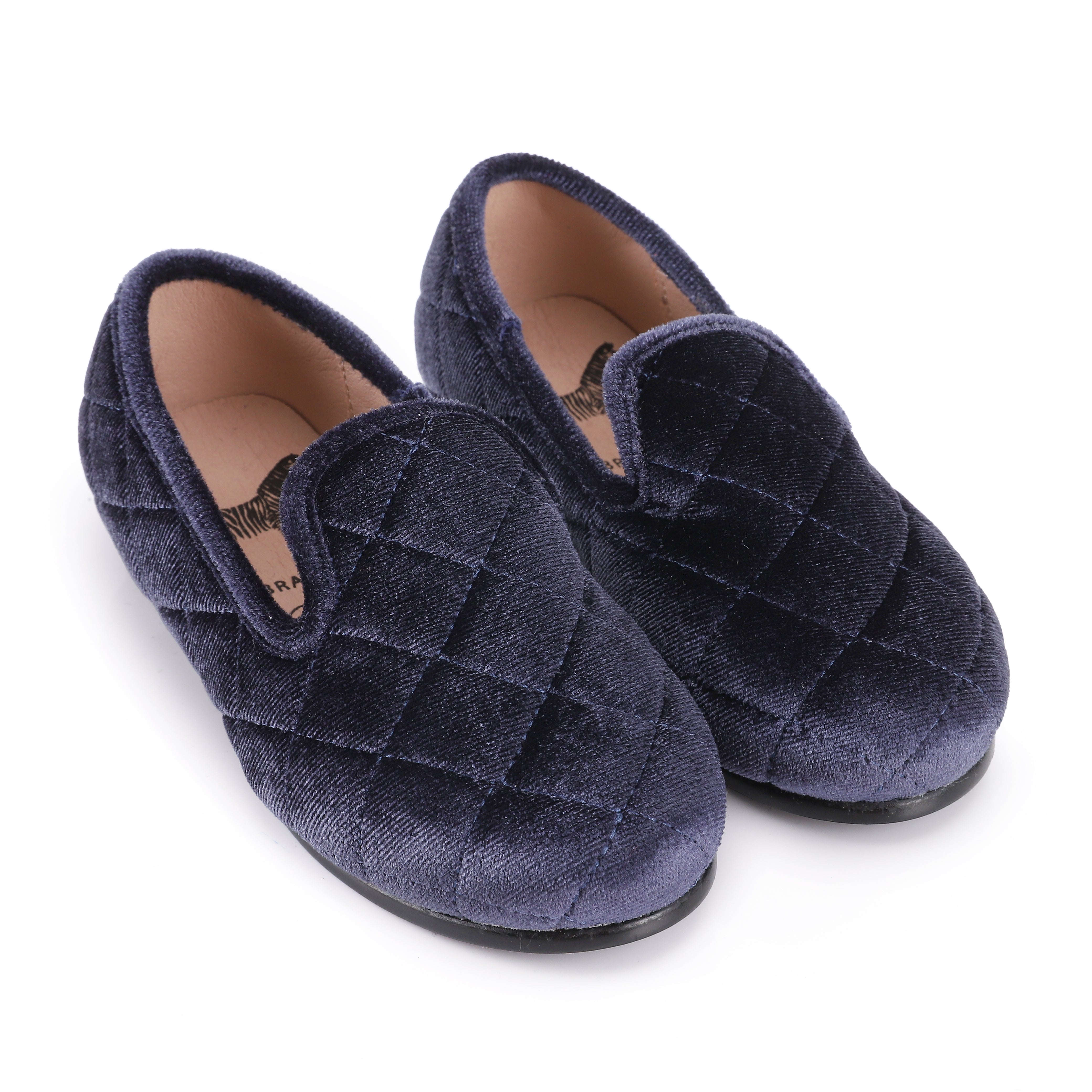 Quilted Velvet Loafer - Hard Sole