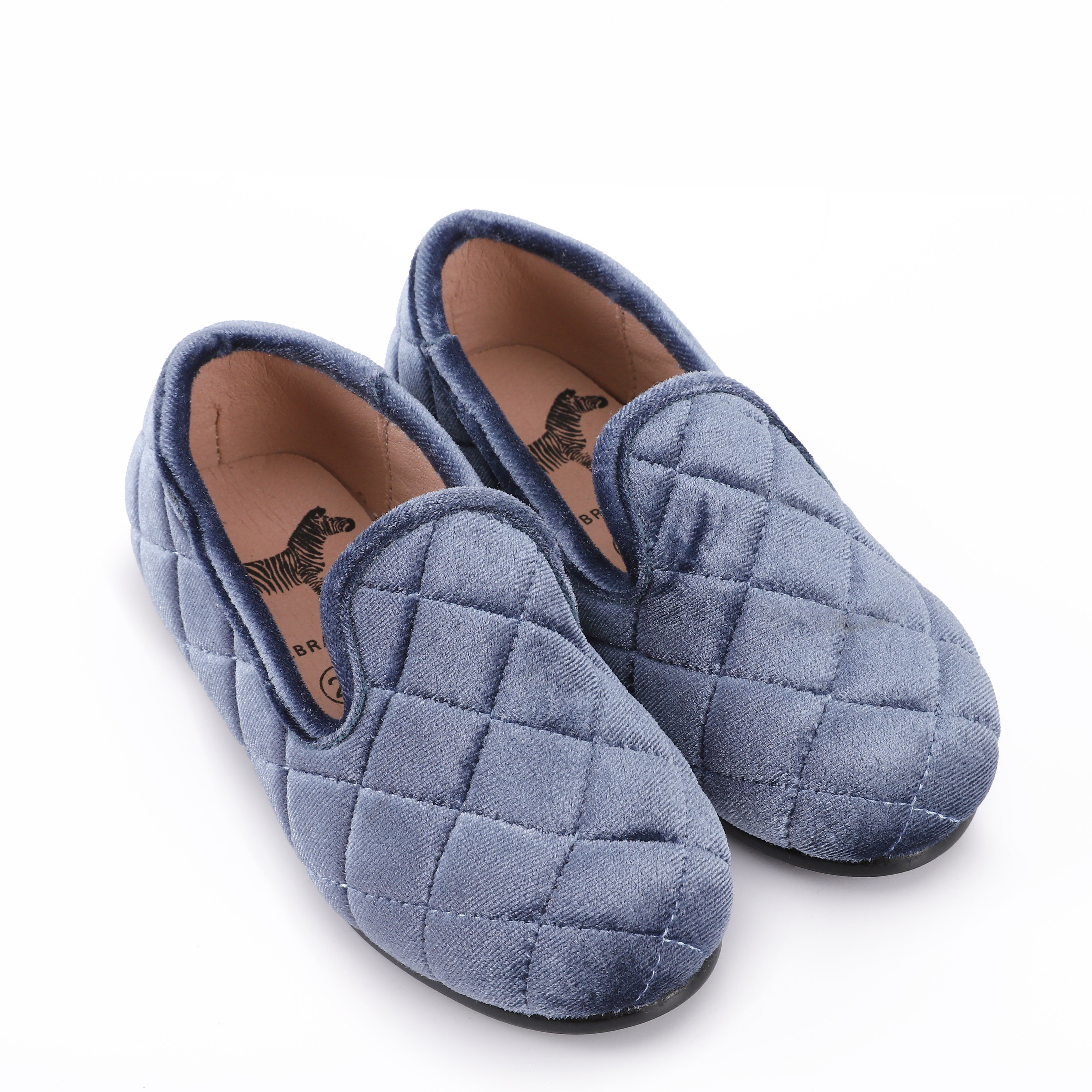 Quilted Velvet Loafer - Hard Sole